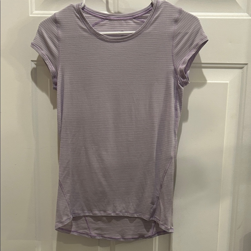 lululemon athletica Lavender Short Sleeve Tee